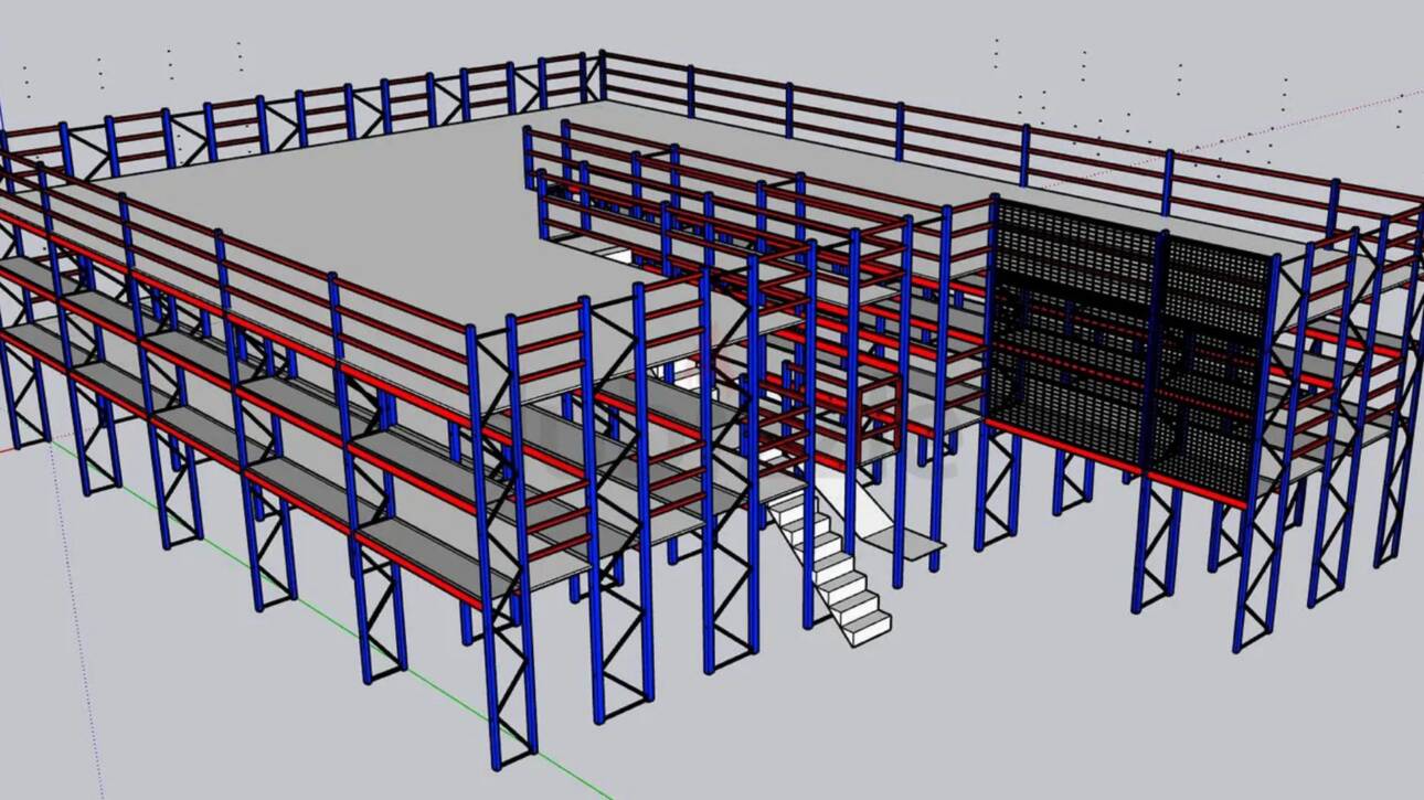 Mezzanine Floor construction in UAE | Blot free Mezzanine floor